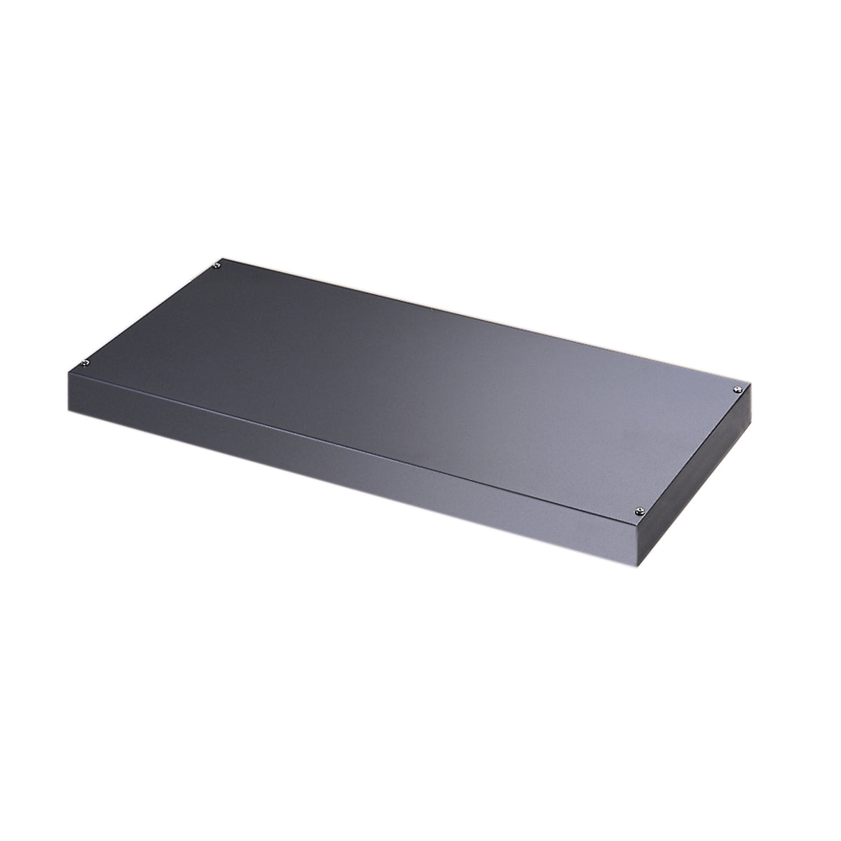 Plain steel shelf internal fitment for systems storage - graphite grey - view 1