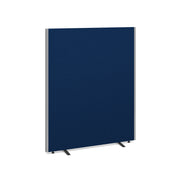 Floor standing fabric screen 1500mm high x 1200mm wide - blue - view 1