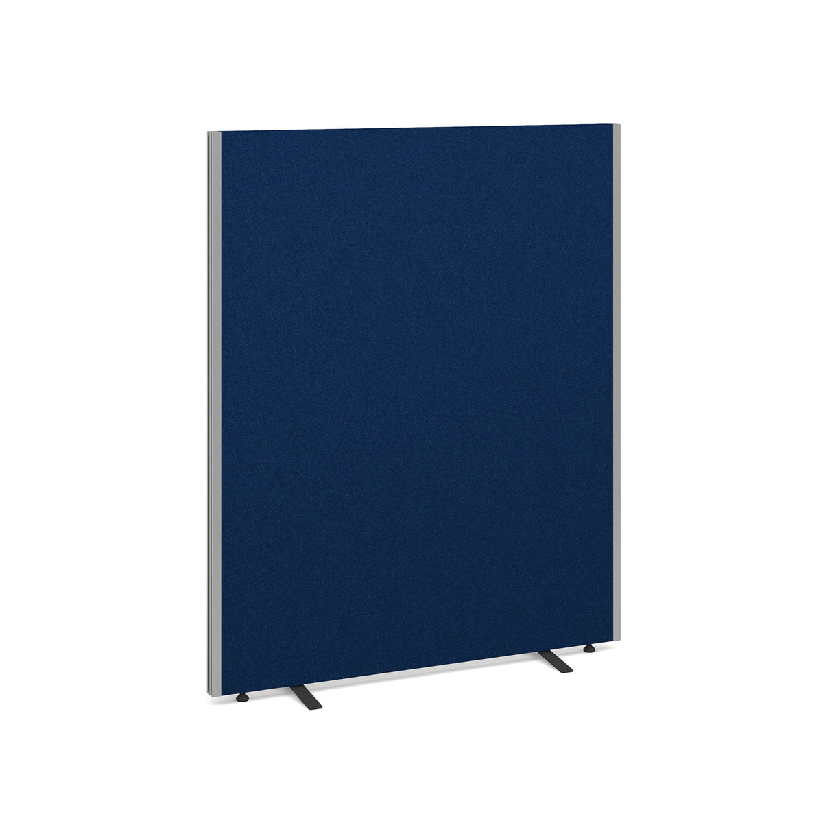 Floor standing fabric screen 1500mm high x 1200mm wide - blue - view 1
