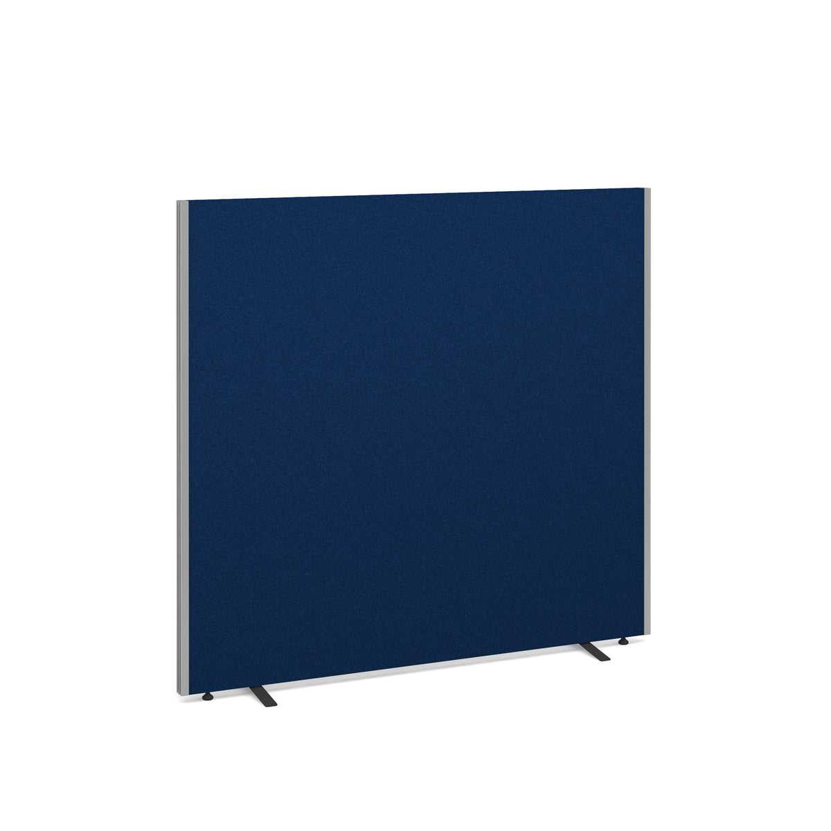 Floor standing fabric screen 1500mm high x 1600mm wide - blue - view 1