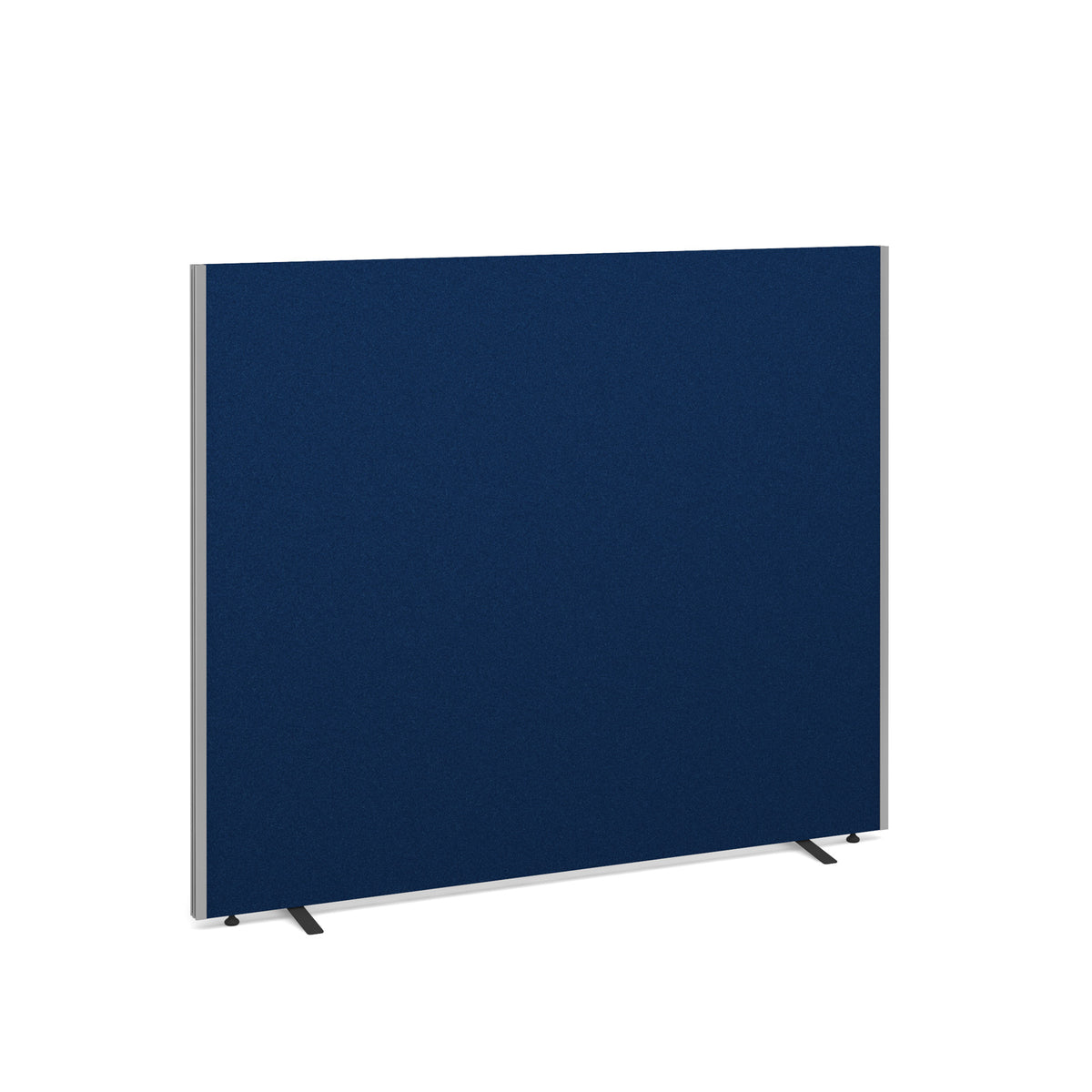 Floor standing fabric screen 1500mm high x 1800mm wide - blue - view 1
