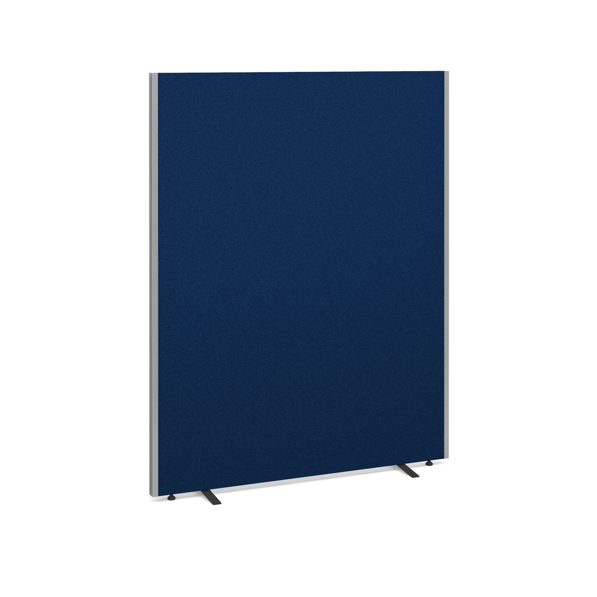 Floor standing fabric screen 1800mm high x 1400mm wide - blue - view 1