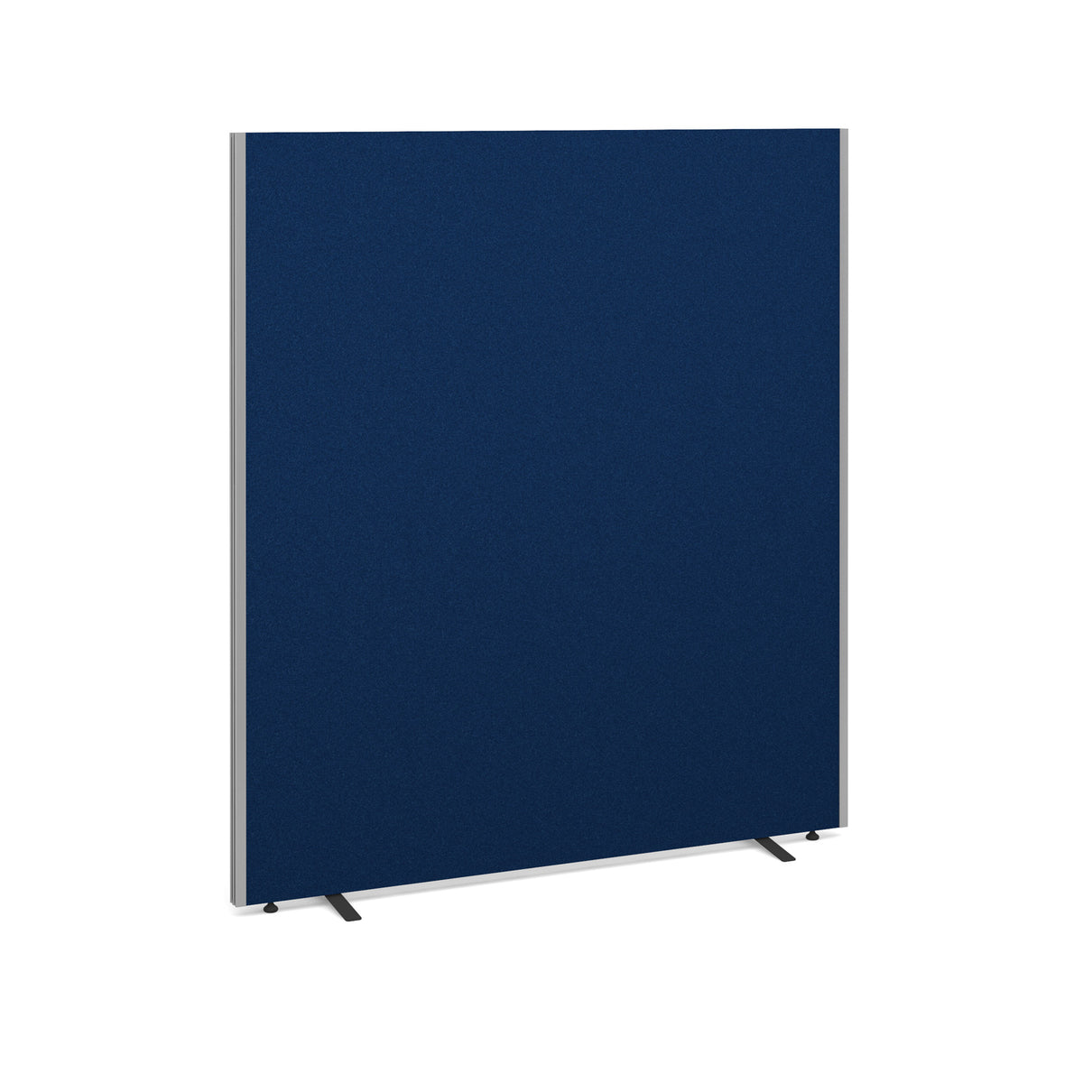 Floor standing fabric screen 1800mm high x 1600mm wide - blue - view 1