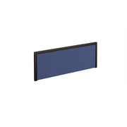 Straight fabric desktop screen 1000mm x 380mm - made to order fabric with black aluminium frame - view 1