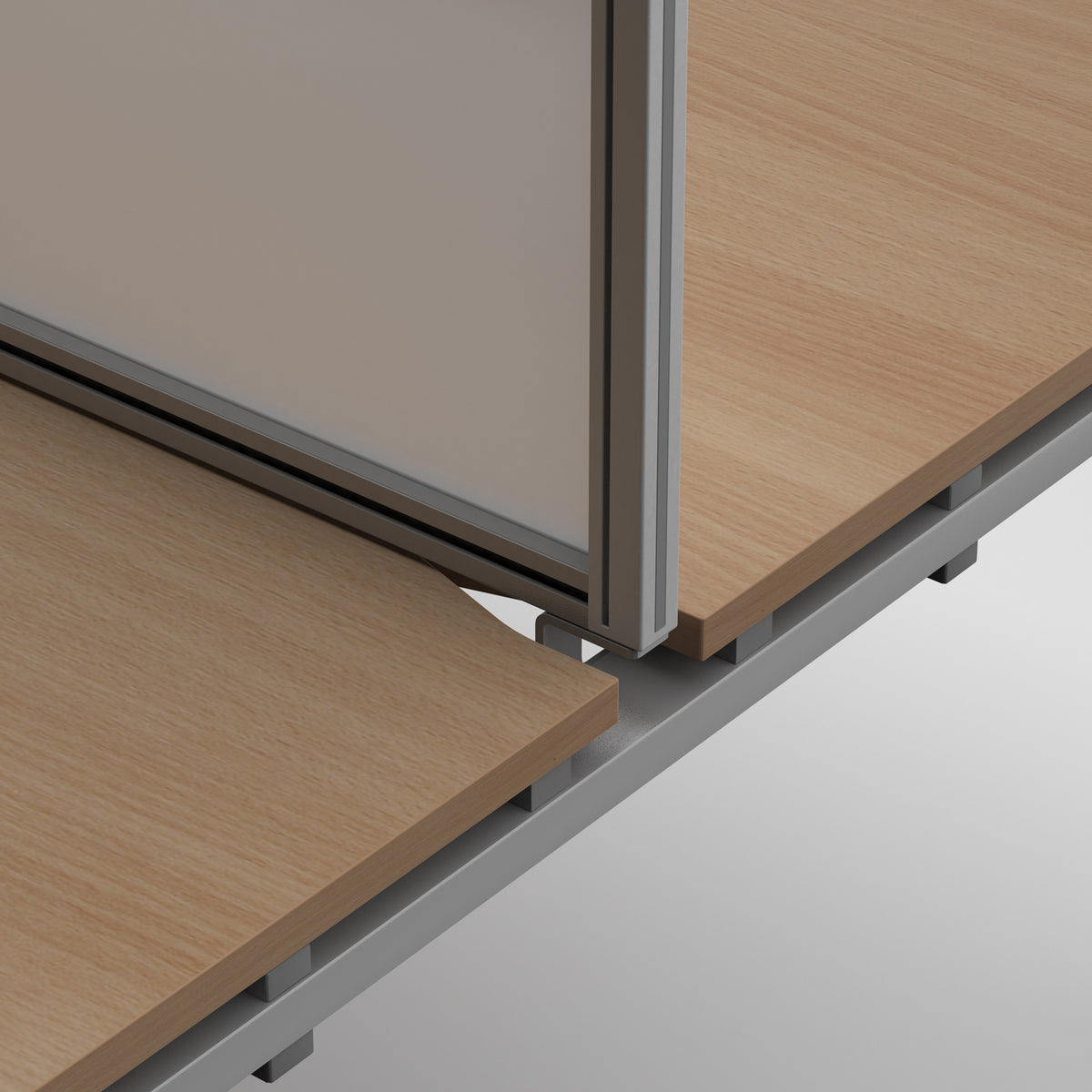 Screen bracket for the ends of back to back Adapt and Fuze desks - black - view 3