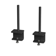 Fabric screen brackets for single desks or runs of Adapt and Fuze single desks (pair) - black - view 1