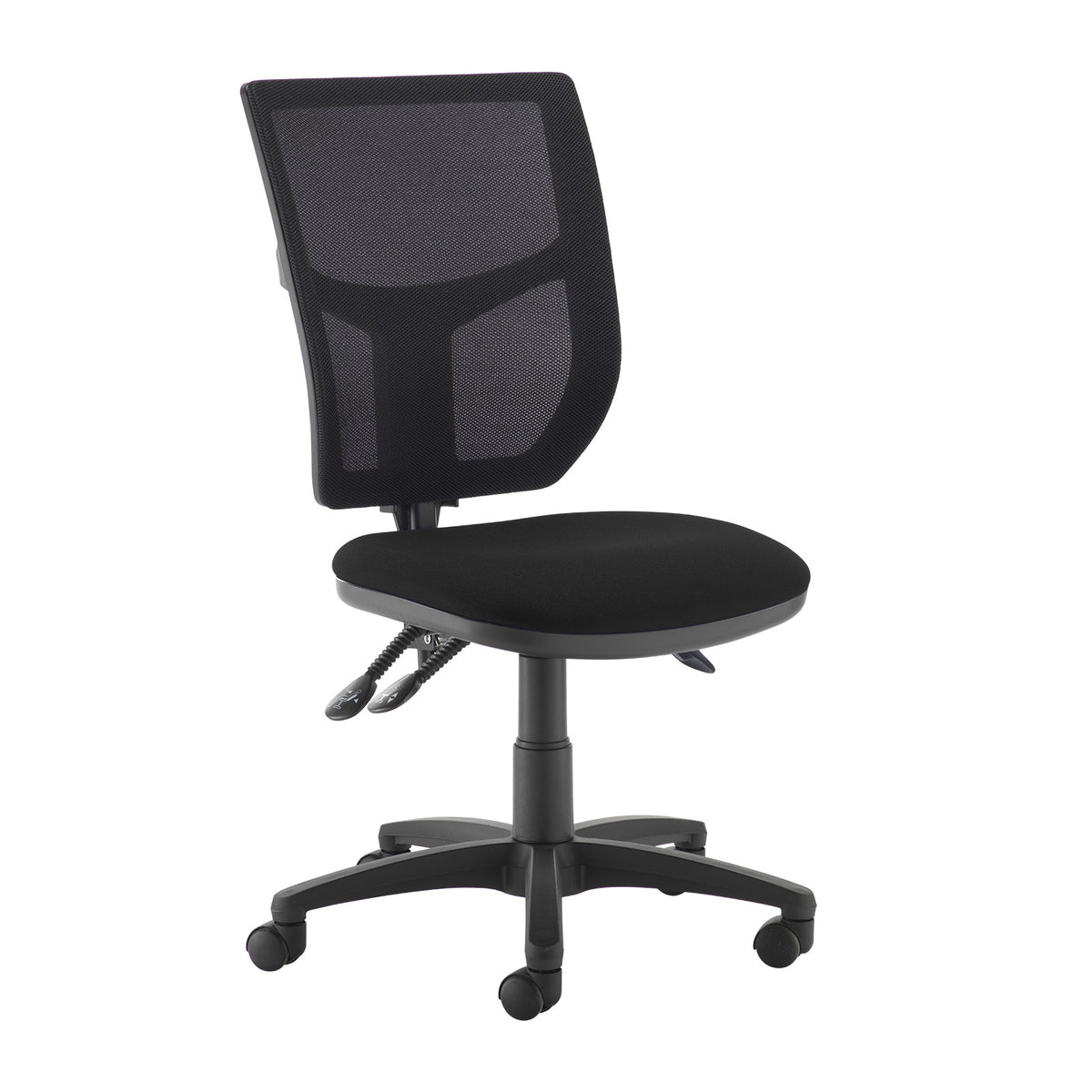 Altino mesh back asynchro operator chair with no arms - black - view 1