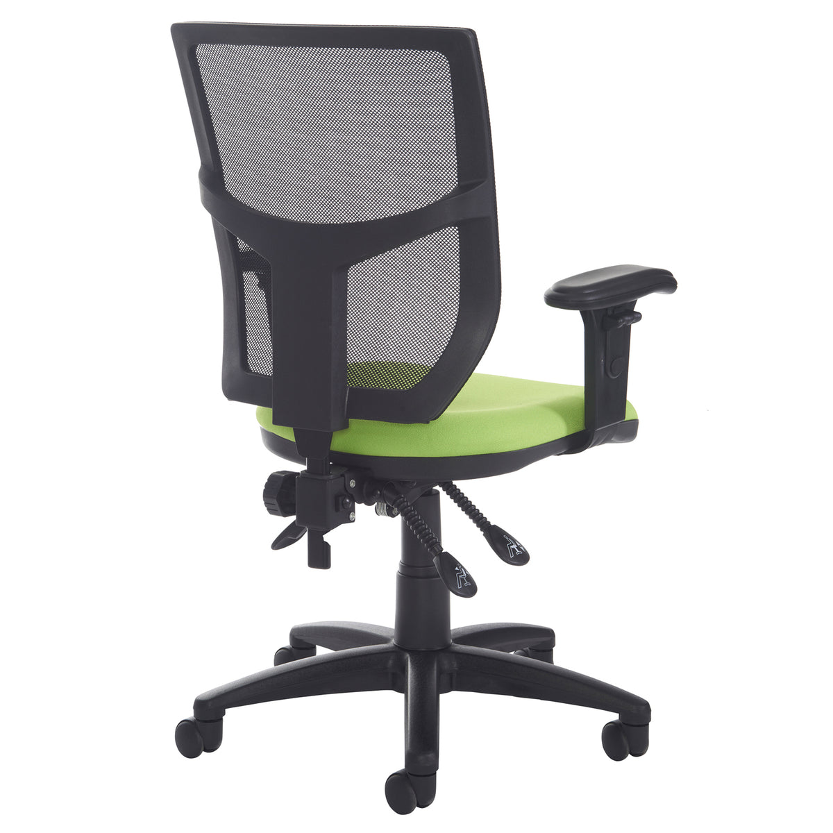 Altino mesh back asynchro operator chair with seat depth adjustment and adjustable arms - black - view 3