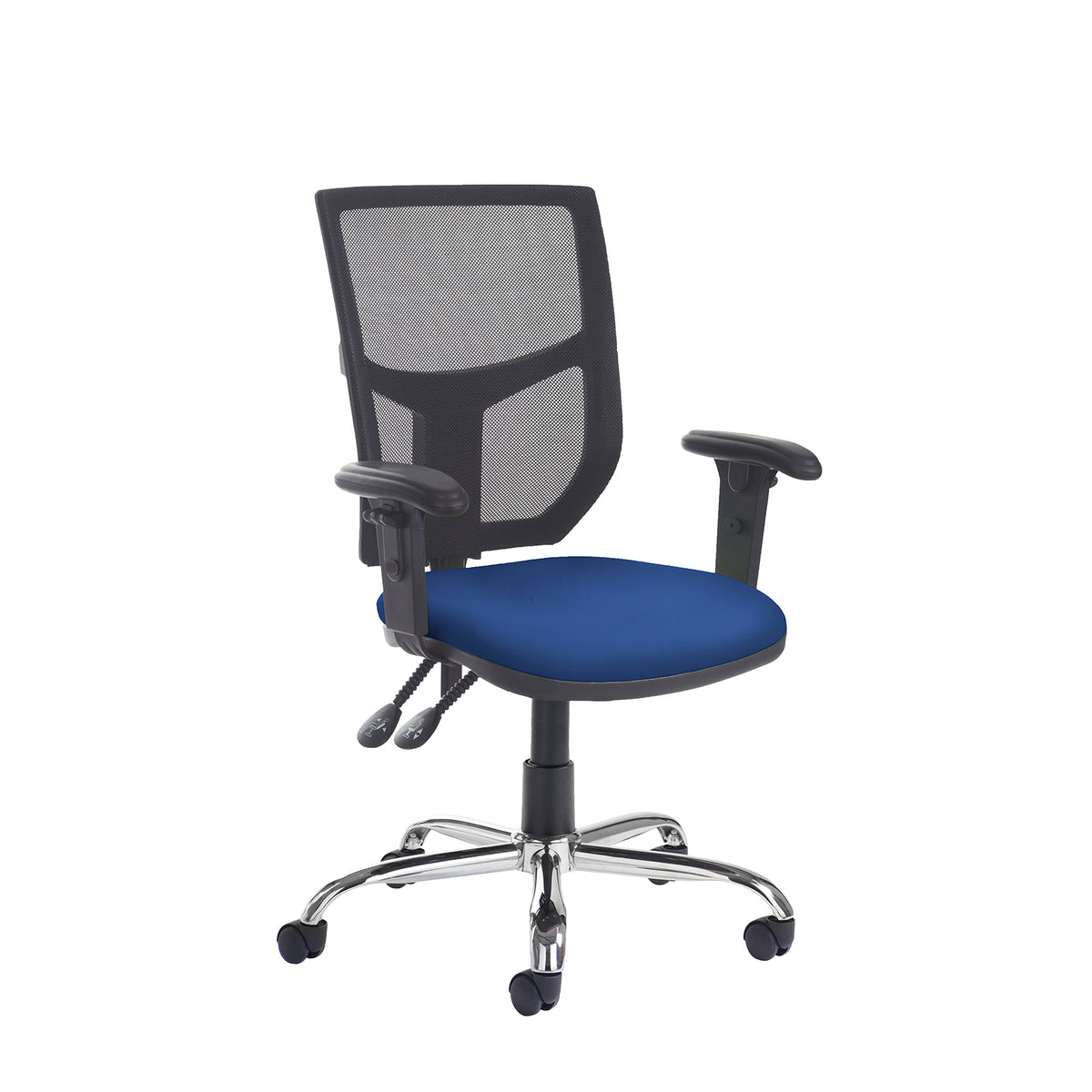 Altino mesh back asynchro operator chair with adjustable arms and chrome base - made to order - view 1