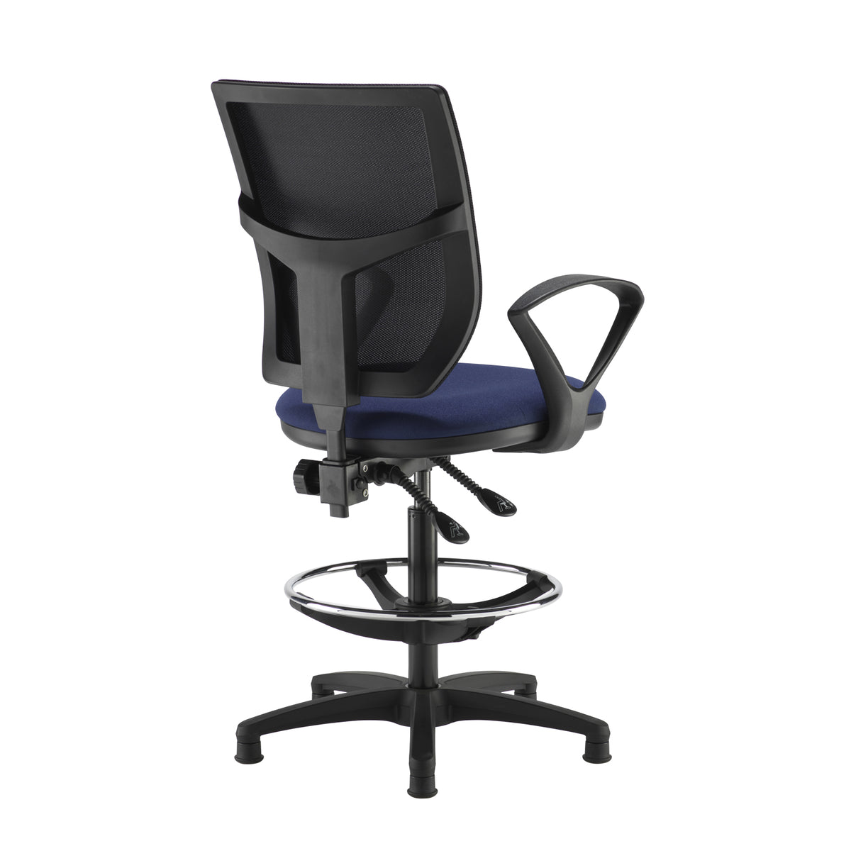 Altino mesh back draughtsman's chair with fixed arms - made to order - view 3