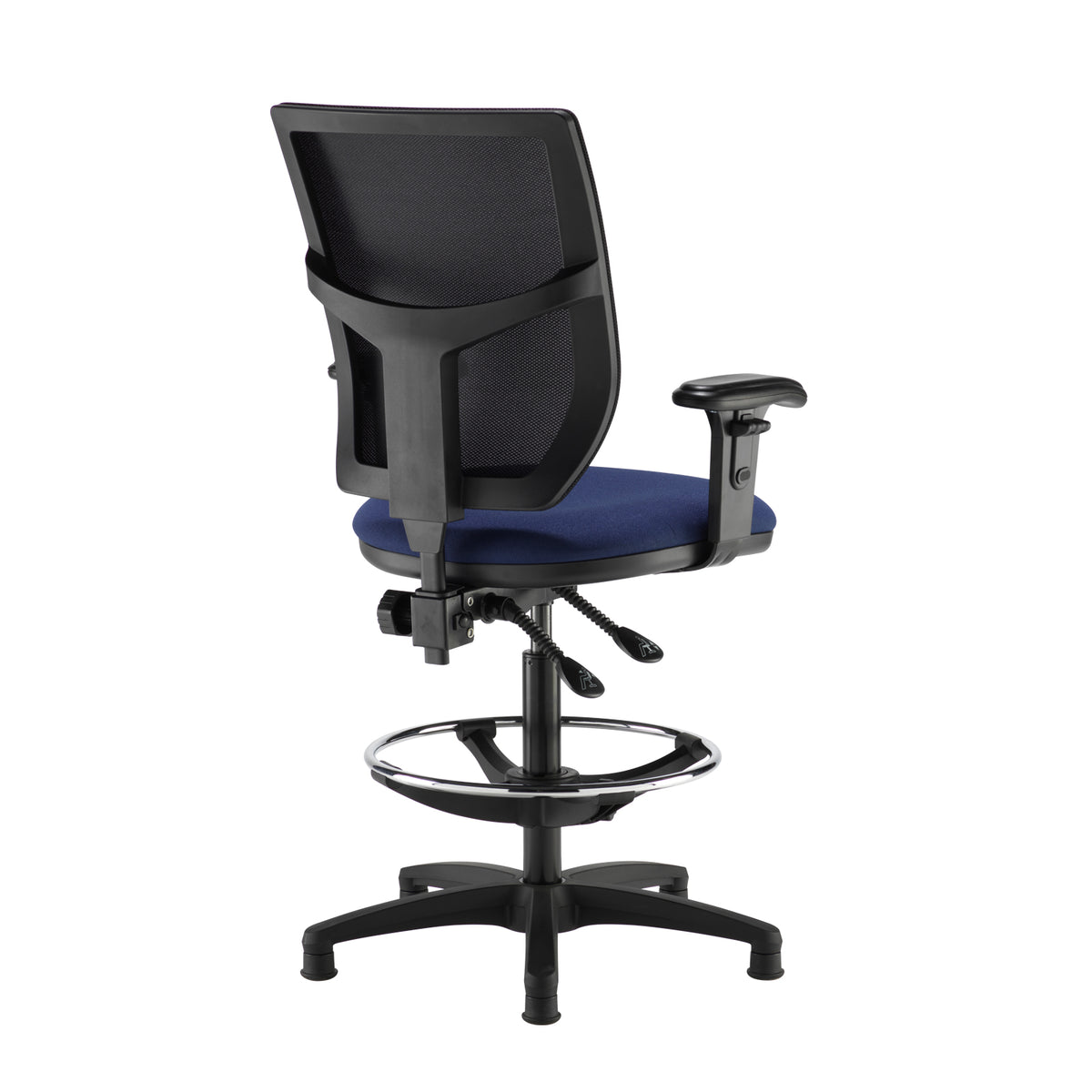 Altino mesh back draughtsman's chair with adjustable arms - made to order - view 3