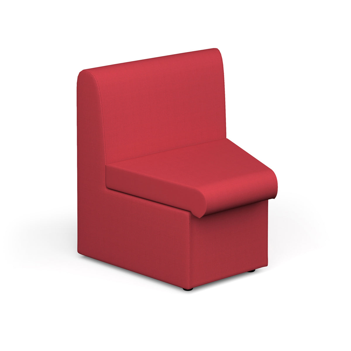 Alto modular reception seating concave with no arms - made to order - view 1