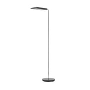 Anders LED floor lamp with swiveling head - Chrome & Black - view 1