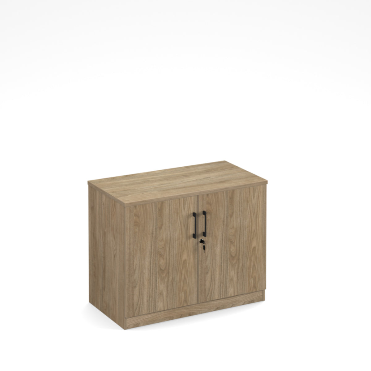 Anson executive low cupboard unit - Barcelona Walnut - view 1