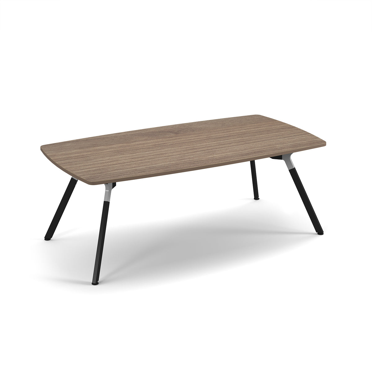 Anson executive rectangular conference table with A-frame legs - Barcelona Walnut - view 1