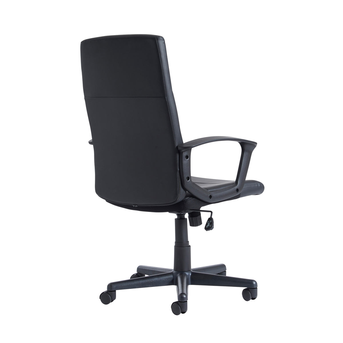 Ascona high back managers chair - black faux leather - view 2