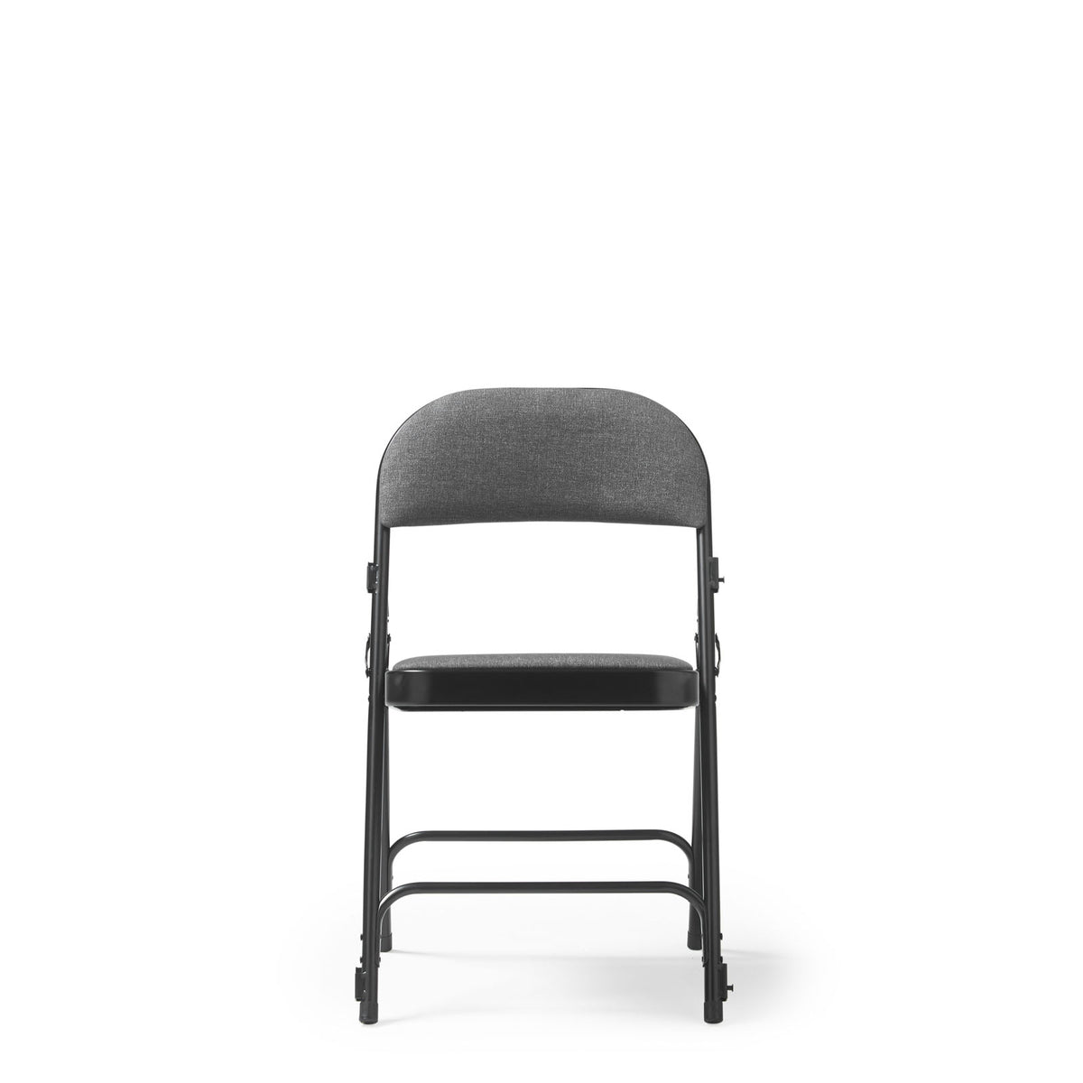 Aster steel folding chair with grey upholsteredseat and back - 4 Units per box - view 4