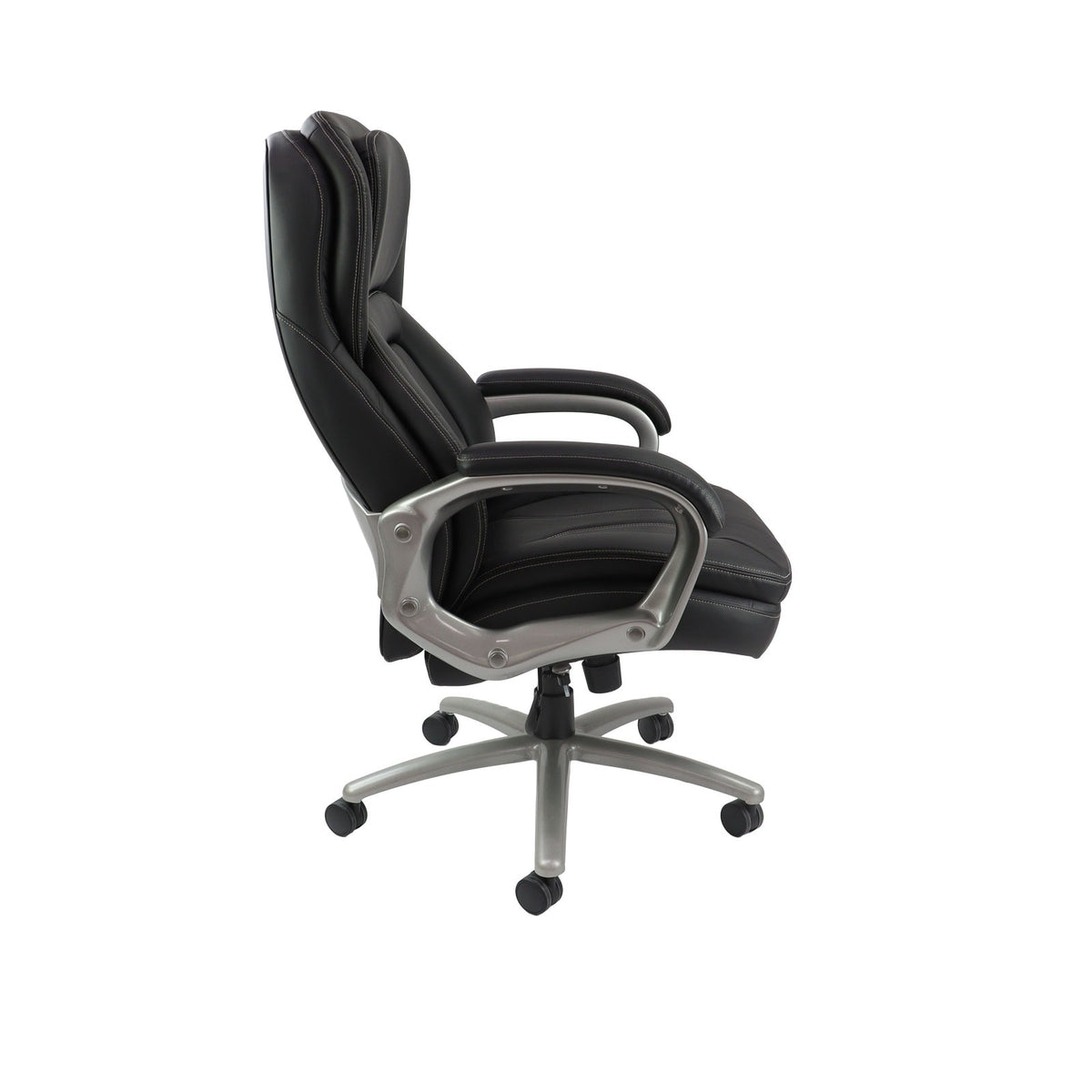 Atlas bariatric executive chair - black faux leather faced - view 2