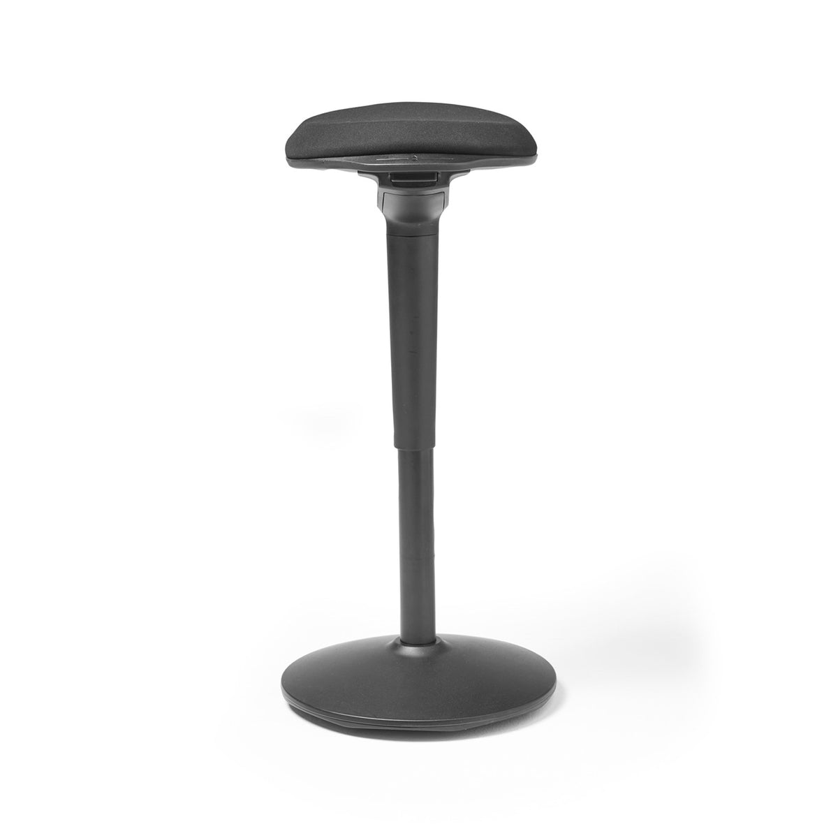 Ava is a height adjustable stool with black fabric seat - view 3