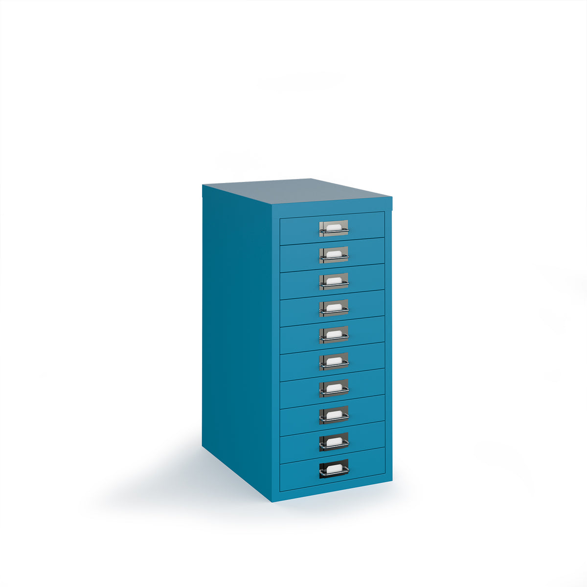 Bisley multi drawers with 10 drawers - blue - view 1