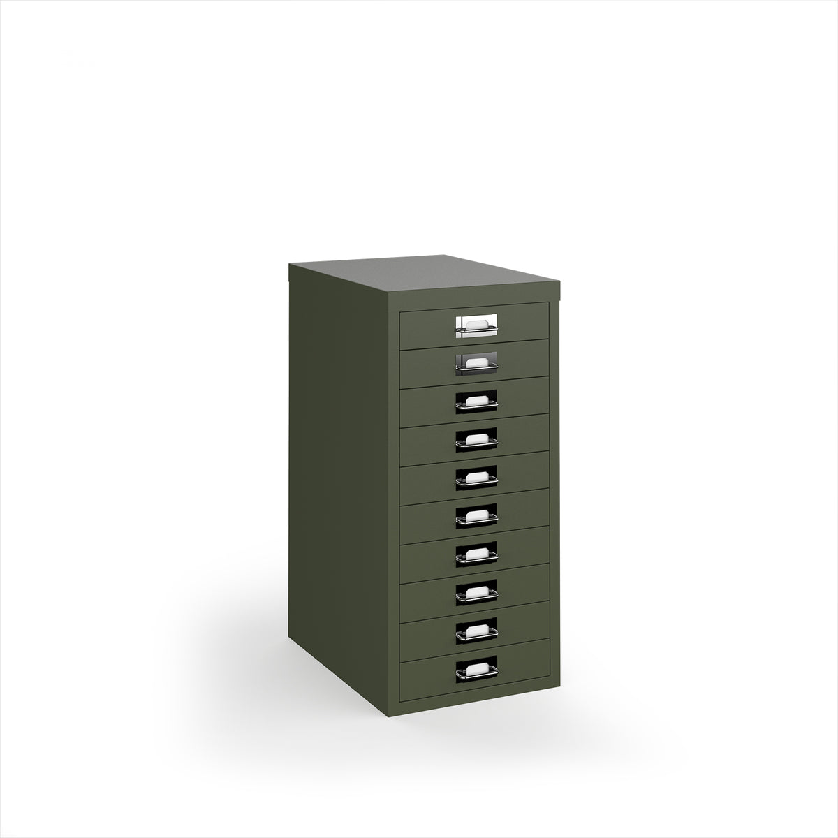 Bisley multi drawers with 10 drawers - olive green - view 1