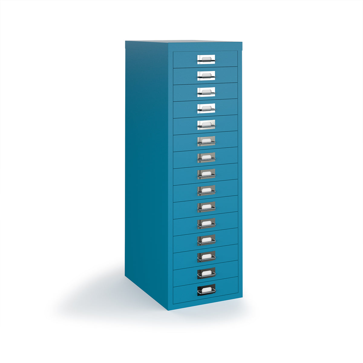 Bisley multi drawers with 15 drawers - blue - view 1
