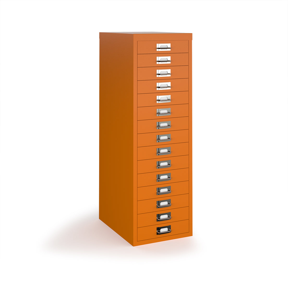 Bisley multi drawers with 15 drawers - orange - view 1