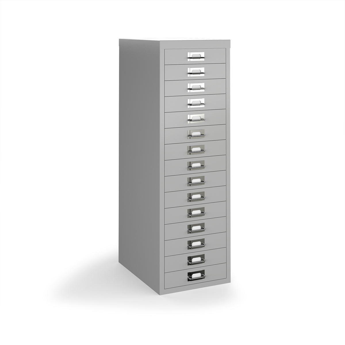 Bisley multi drawers with 15 drawers - silver - view 1