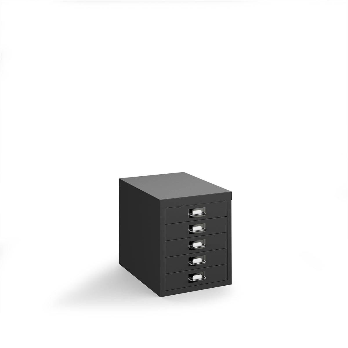 Bisley multi drawers with 5 drawers - black - view 1