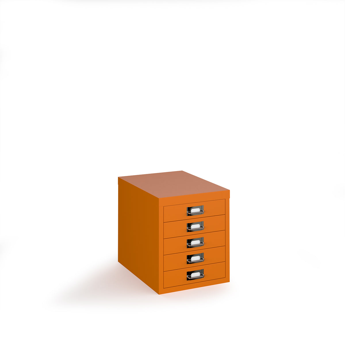Bisley multi drawers with 5 drawers - orange - view 1