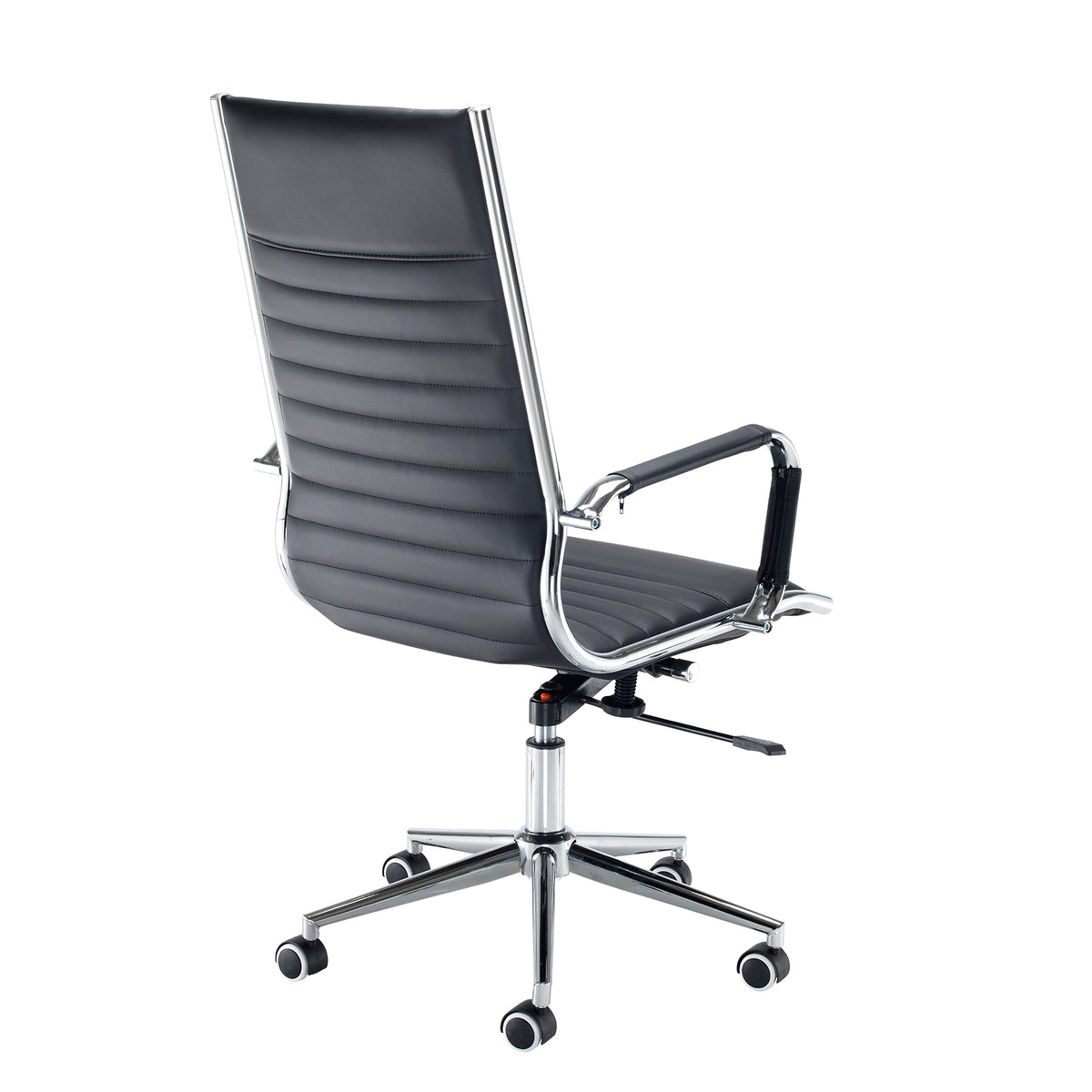 Bari high back executive chair - black faux leather - view 2