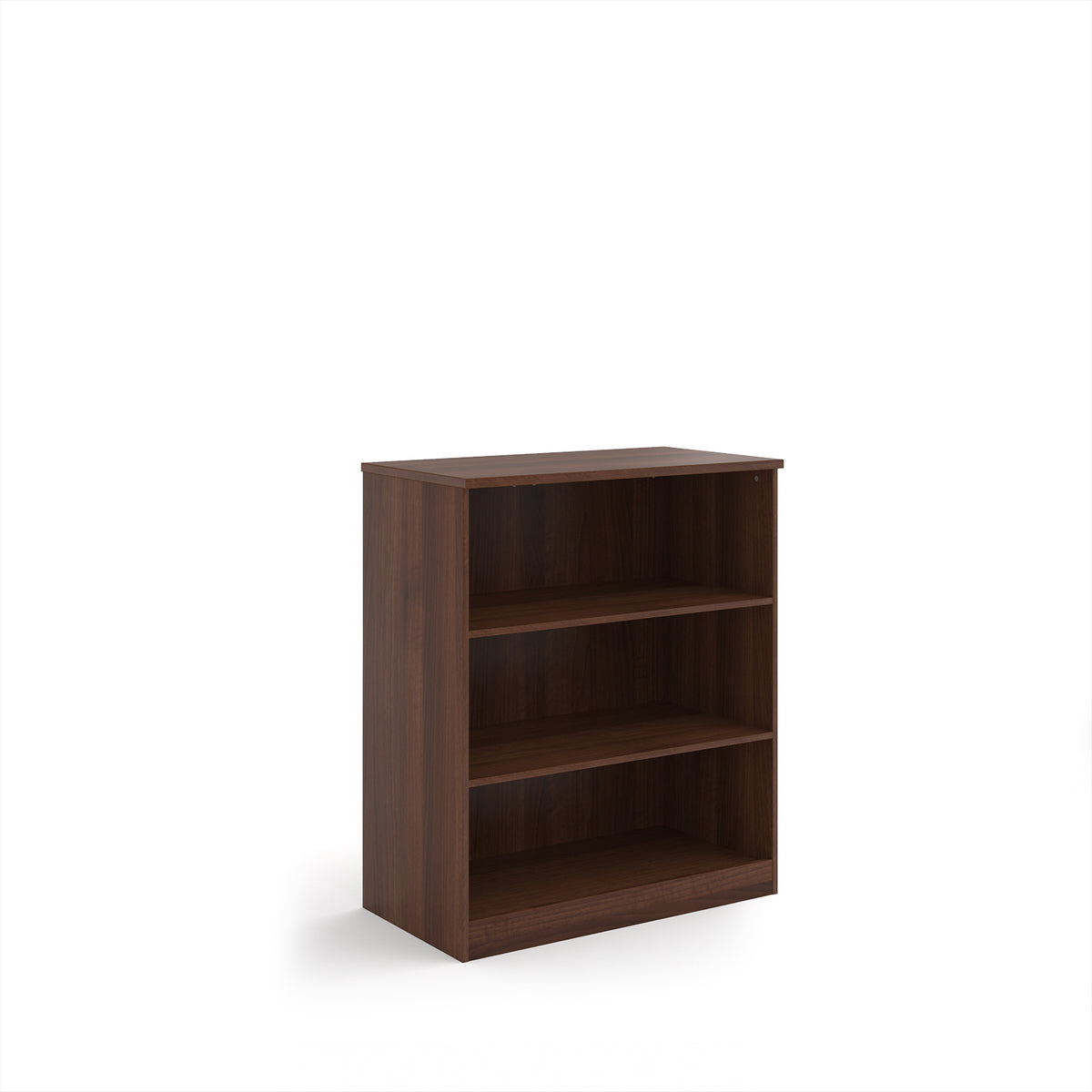 Deluxe bookcase 1200mm high with 2 shelves - Walnut - view 1