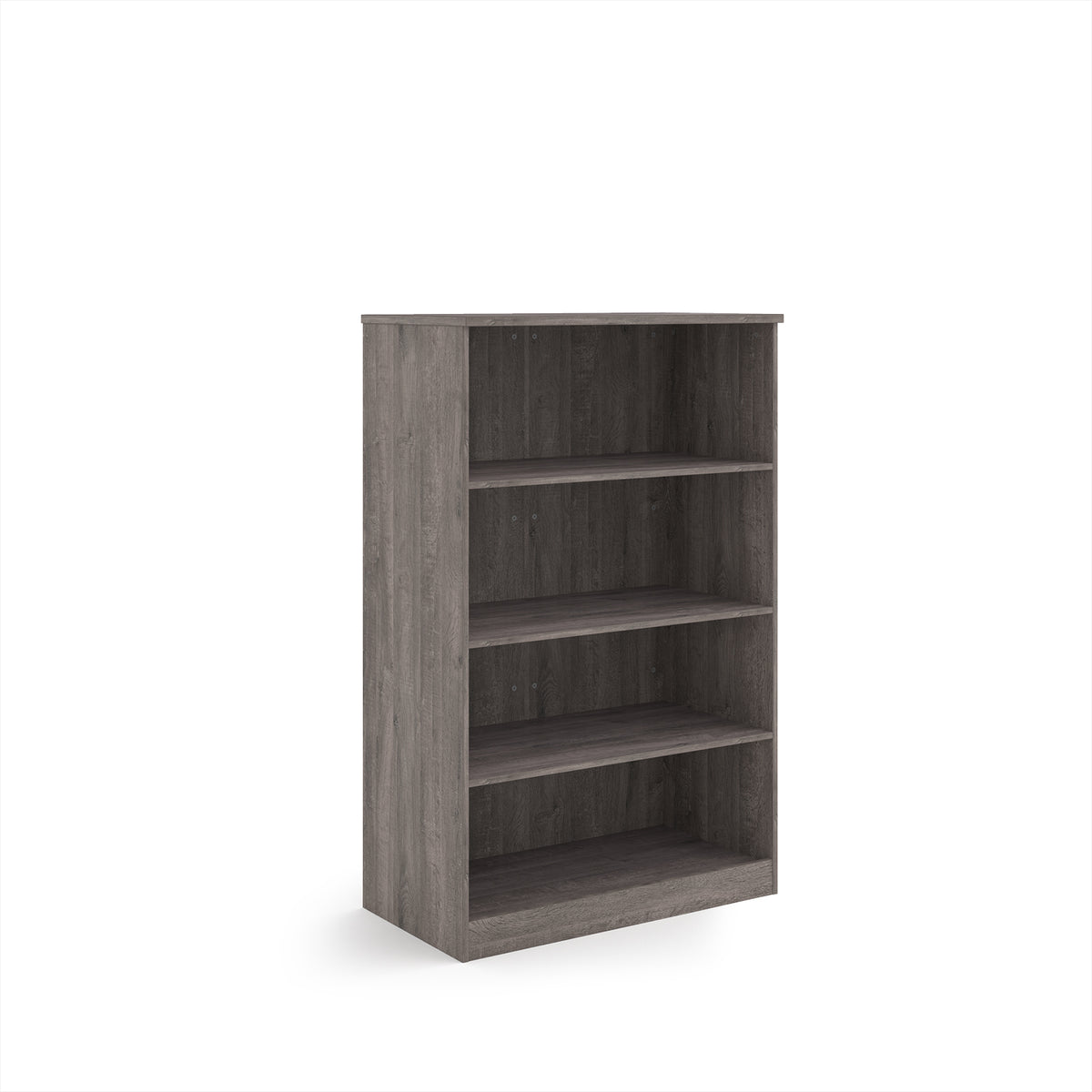 Deluxe bookcase 1600mm high with 3 shelves - Grey Oak - view 1