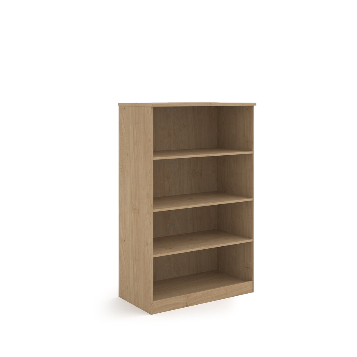 Deluxe bookcase 1600mm high with 3 shelves - Kendal Oak - view 1