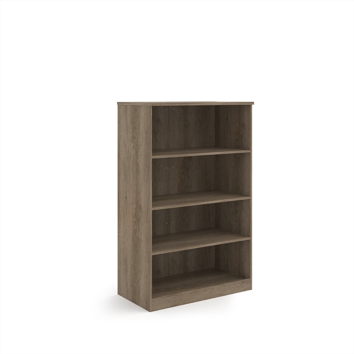 Deluxe bookcase 1600mm high with 3 shelves - Nebraska Oak - view 1