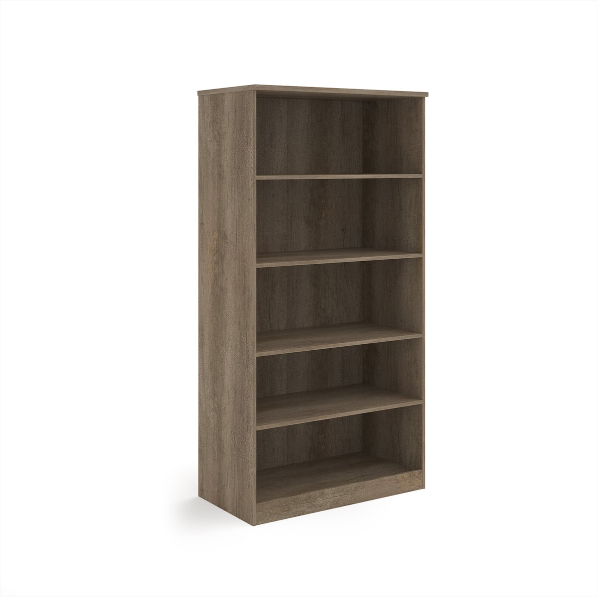 Deluxe bookcase 2000mm high with 4 shelves - Nebraska Oak - view 1