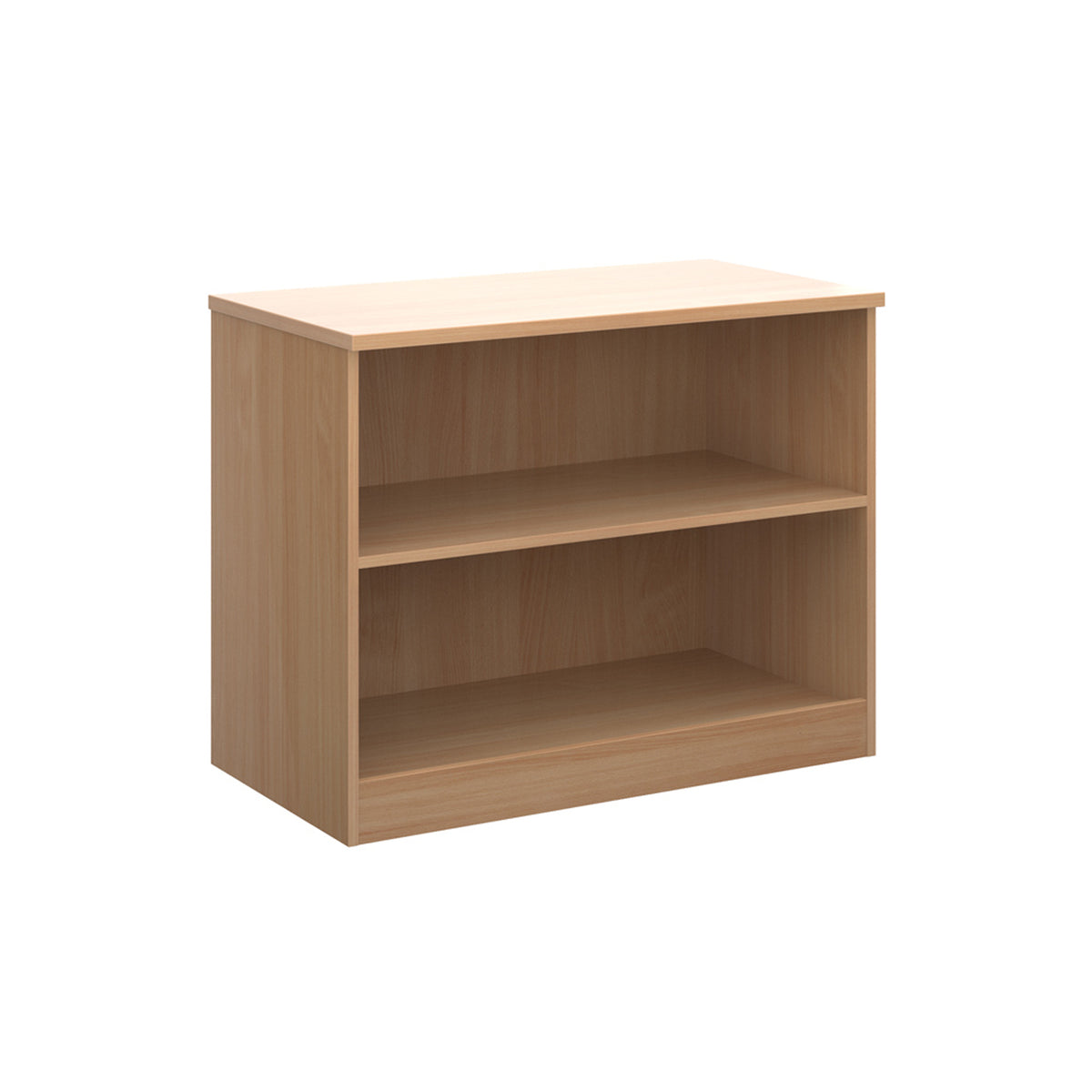 Deluxe bookcase 800mm high with 1 shelf - Beech - view 1