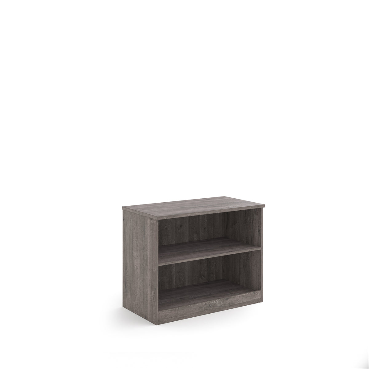Deluxe bookcase 800mm high with 1 shelf - Grey Oak - view 1