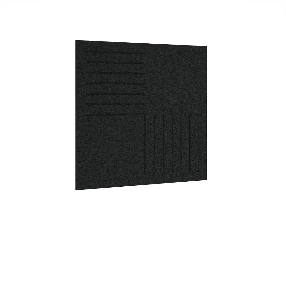 Bevelled Acoustic Ceiling-Wall Tiles 590w - Black - view 1