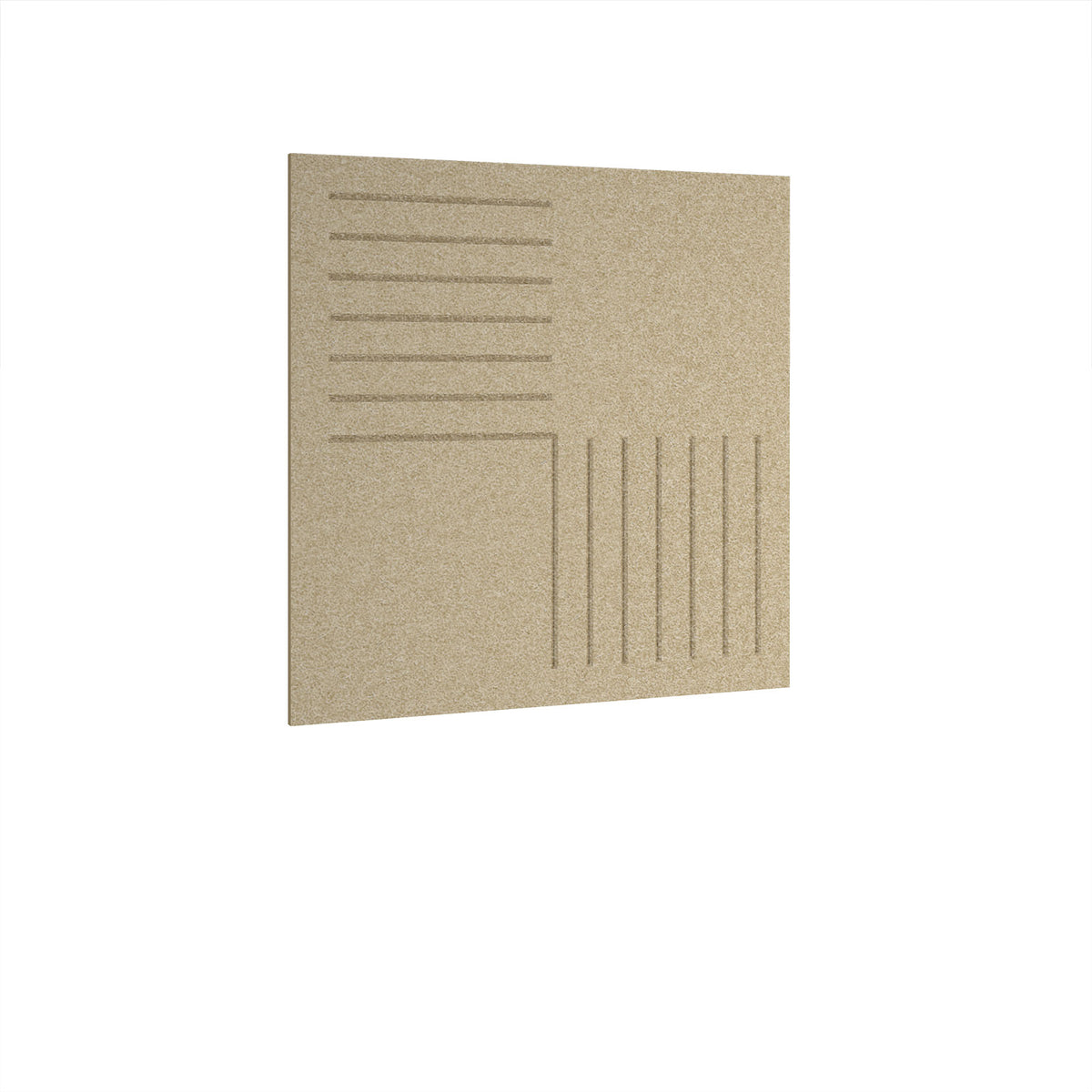 Bevelled Acoustic Ceiling-Wall Tiles 590w - Dark Camel - view 1