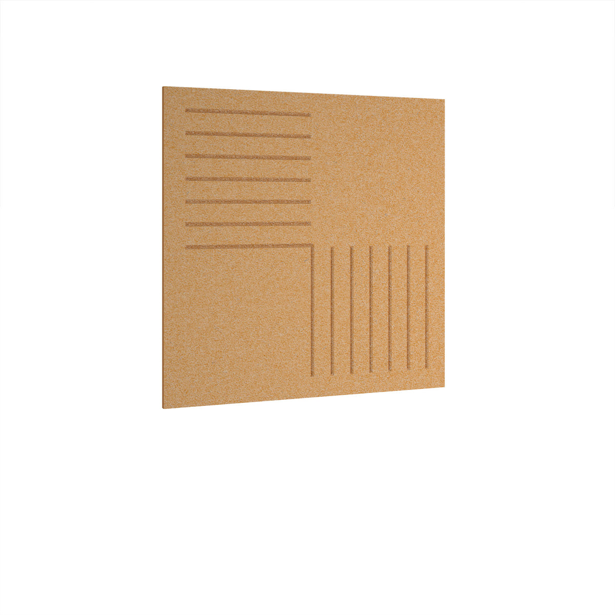Bevelled Acoustic Ceiling-Wall Tiles 590w - Longan Yellow - view 1