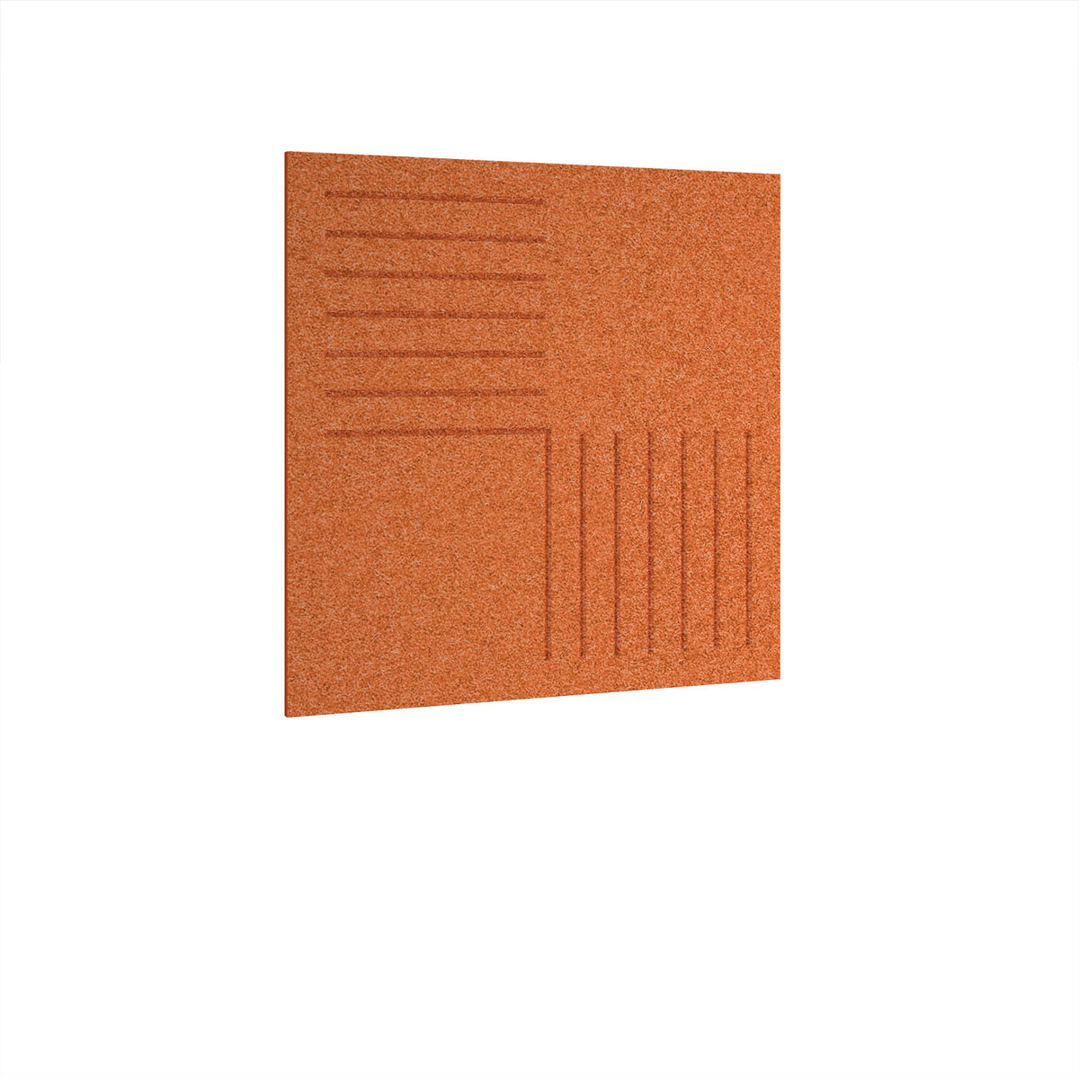 Bevelled Acoustic Ceiling-Wall Tiles 590w - Tangerine - view 1