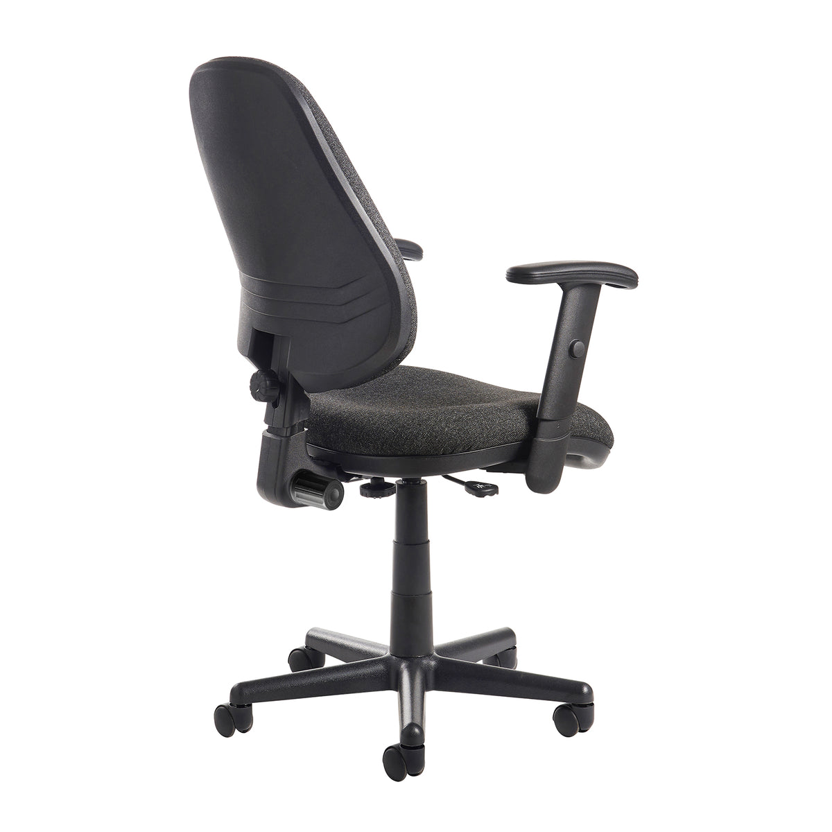 Bilbao fabric operators chair with adjustable arms - charcoal - view 3