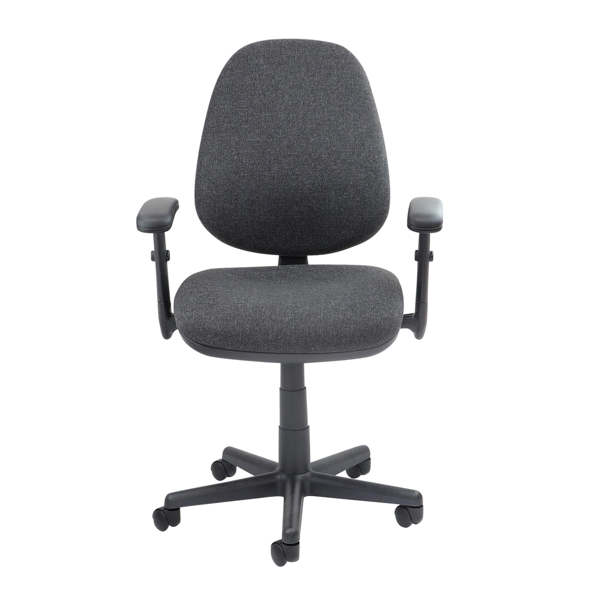 Bilbao fabric operators chair with adjustable arms - charcoal - view 4