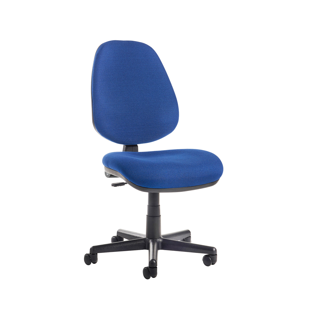Bilbao fabric operators chair with no arms - blue - view 1