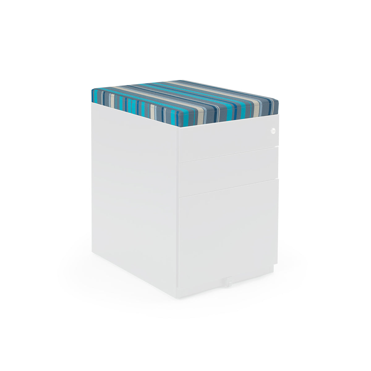 Steel pedestal upholstered 50mm seat pad kit with magnetic strips - view 2