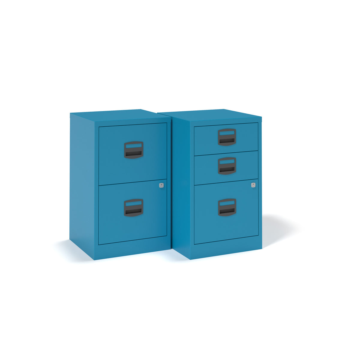 Bisley A4 home filer with 2 drawers - blue - view 4