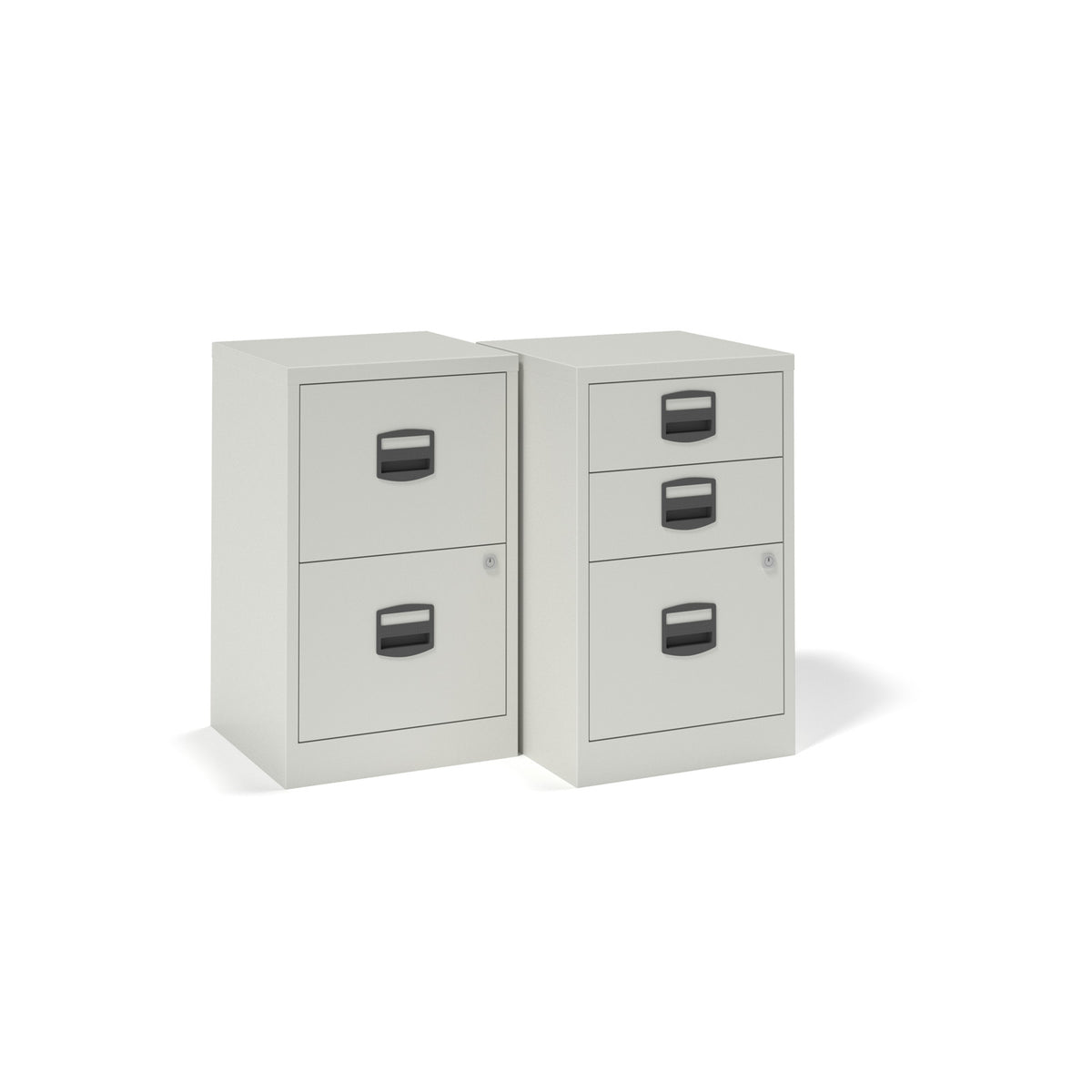 Bisley A4 home filer with 2 drawers - grey - view 4