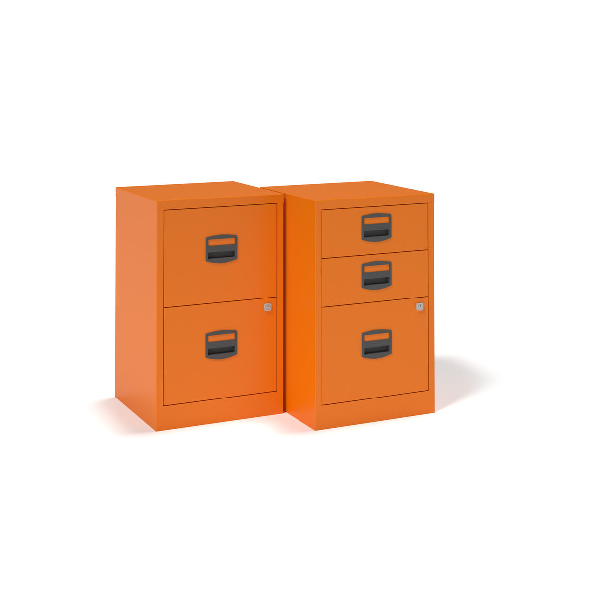 Bisley A4 home filer with 2 drawers - orange - view 4