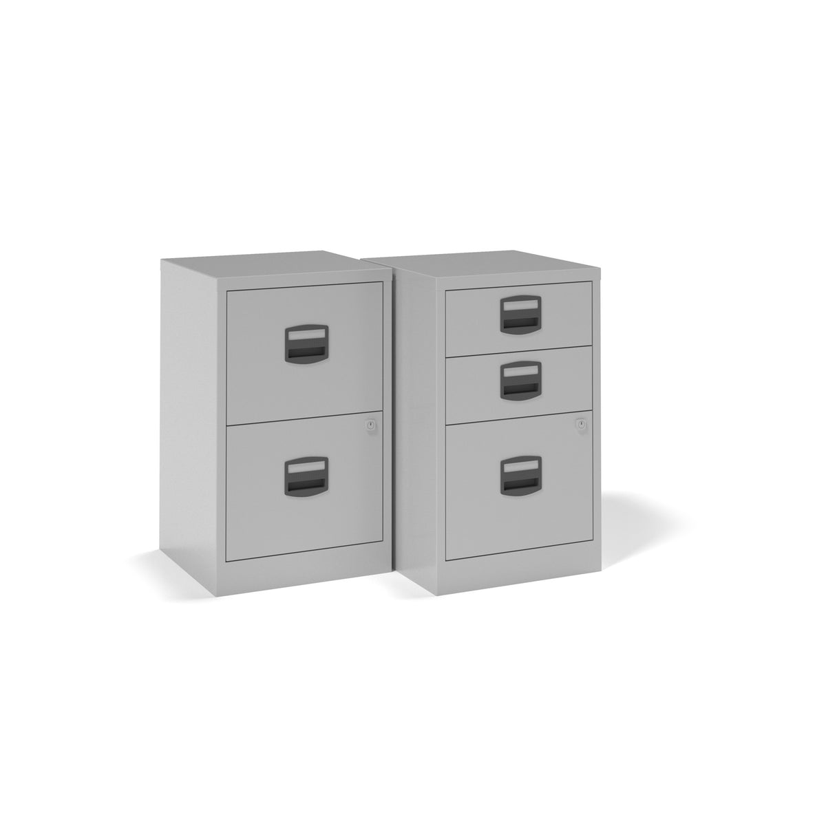 Bisley A4 home filer with 2 drawers - silver - view 4